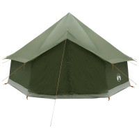 Produktbild för Tipi Tält Olivgrön 400 x 400 x 250 cm Polyester och Stål