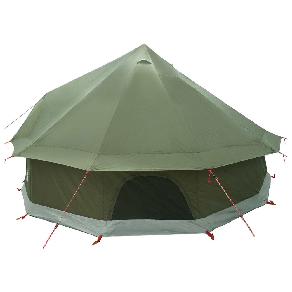 Produktbild för Tipi Tält Olivgrön 400 x 400 x 250 cm Polyester och Stål