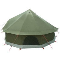 Produktbild för Tipi Tält Olivgrön 400 x 400 x 250 cm Polyester och Stål
