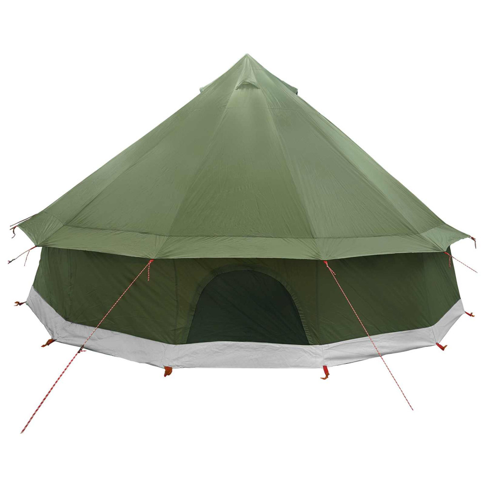 Produktbild för Tipi Tält Olivgrön 400 x 400 x 250 cm Polyester och Stål