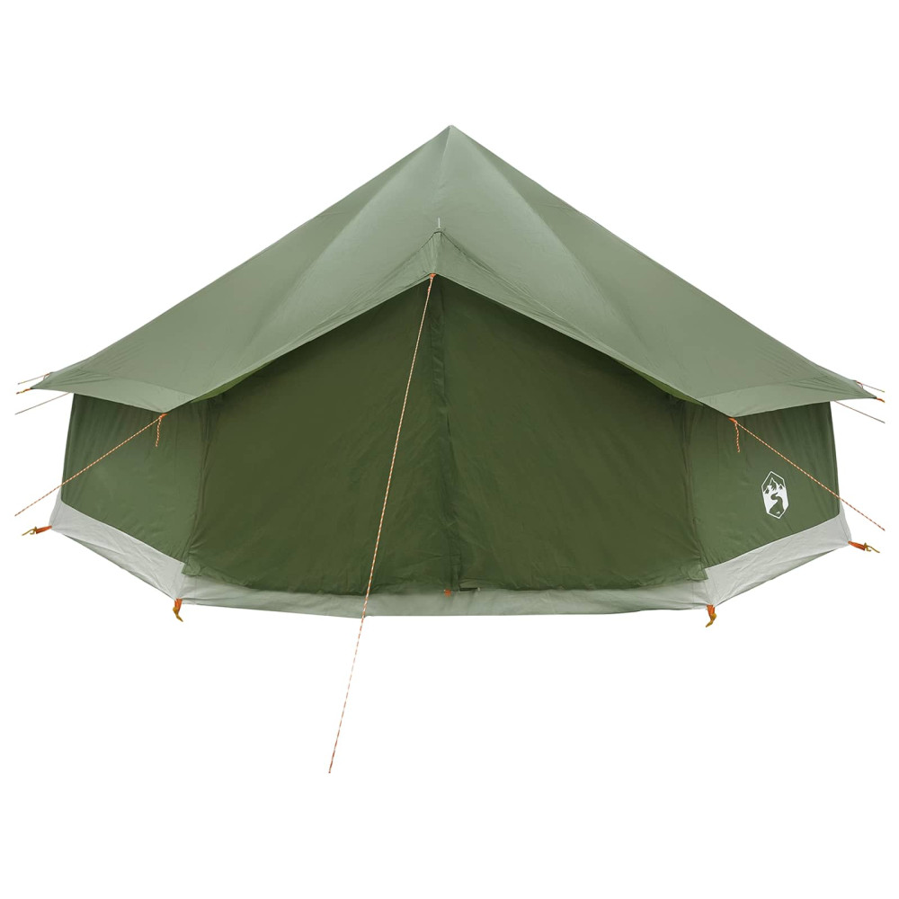 Produktbild för Tipi Tält Olivgrön 600 x 600 x 350 cm Polyester och Stål