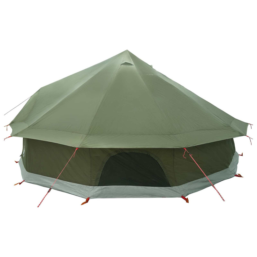 Produktbild för Tipi Tält Olivgrön 600 x 600 x 350 cm Polyester och Stål