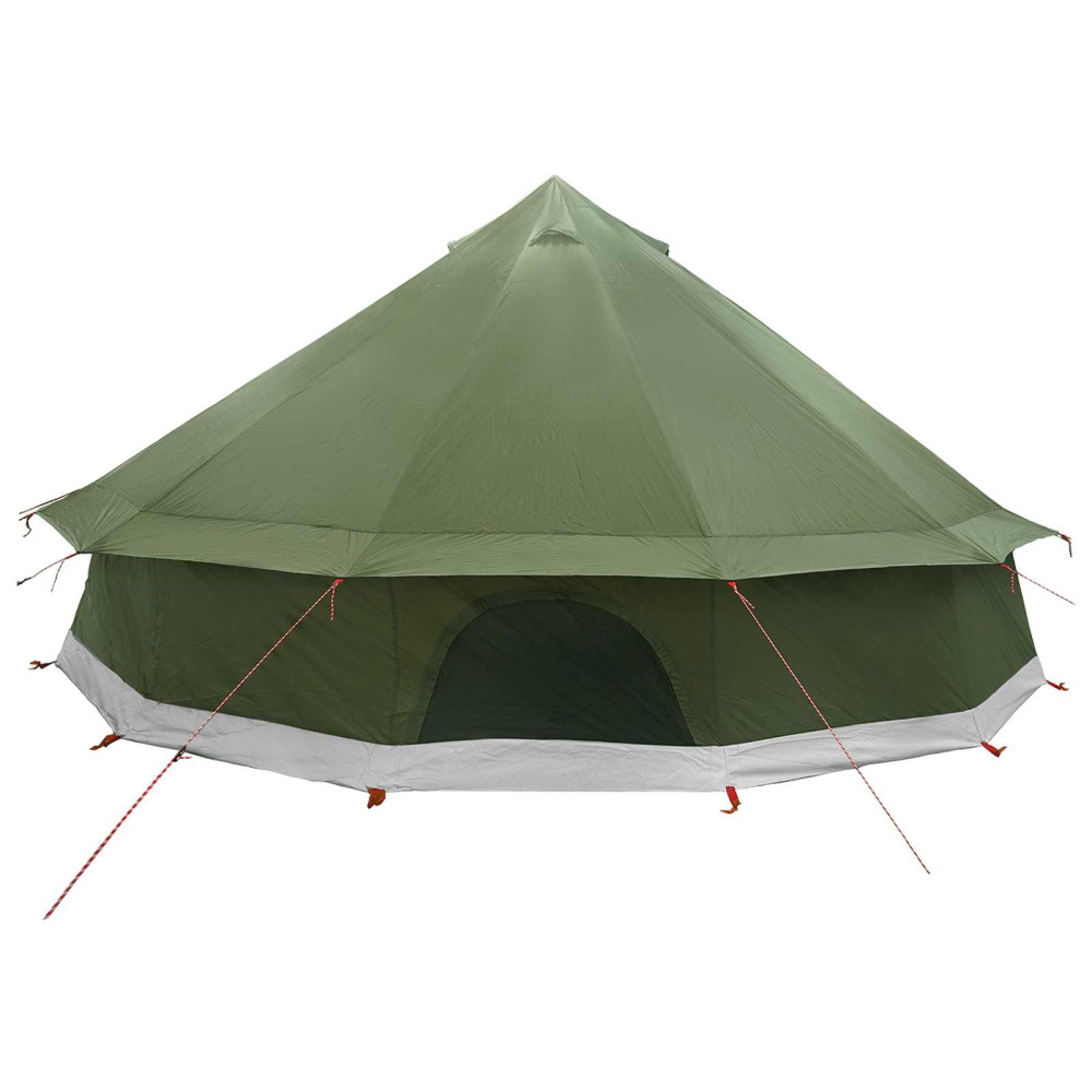Produktbild för Tipi Tält Olivgrön 600 x 600 x 350 cm Polyester och Stål