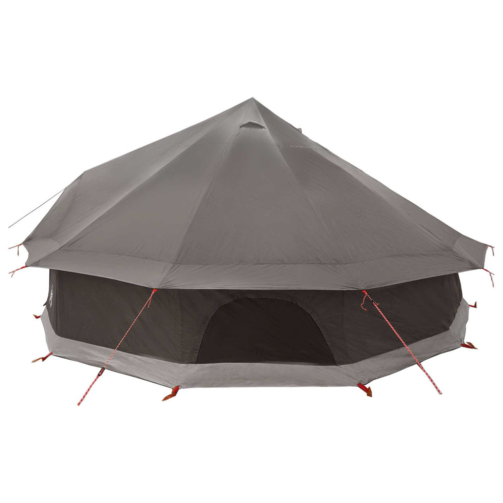 Produktbild för Tipi Tält Brun Grå 600 x 600 x 350 cm Polyester och Stål
