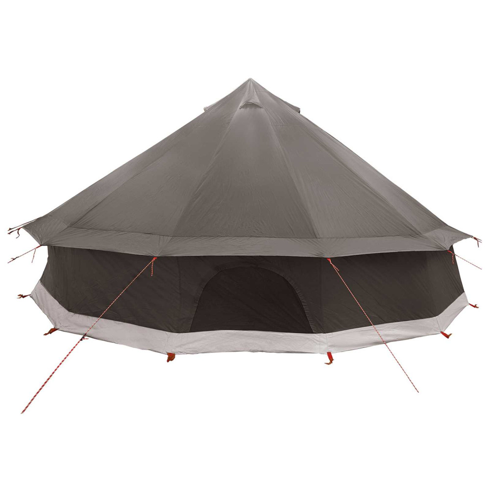 Produktbild för Tipi Tält Brun Grå 600 x 600 x 350 cm Polyester och Stål