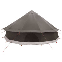 Produktbild för Tipi Tält Brun Grå 600 x 600 x 350 cm Polyester och Stål