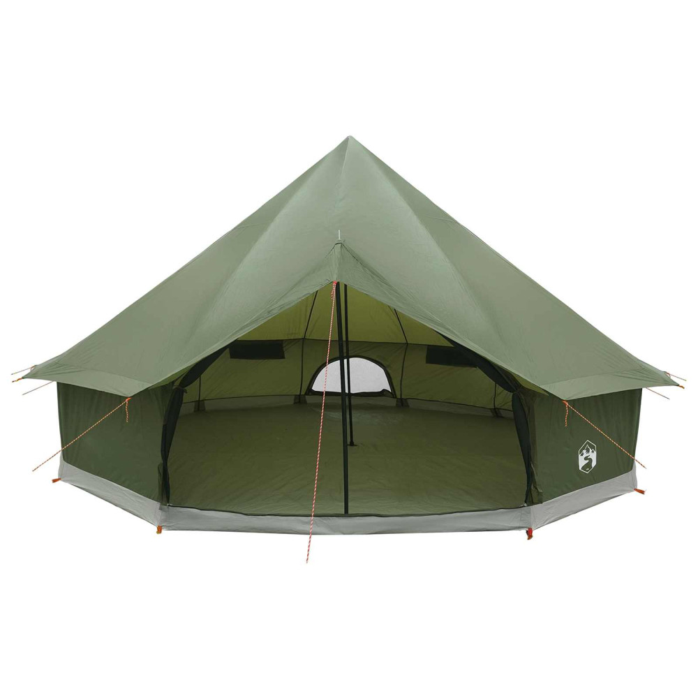 Produktbild för Tipi Tält Olivgrön 500 x 500 x 300 cm Polyester och Stål
