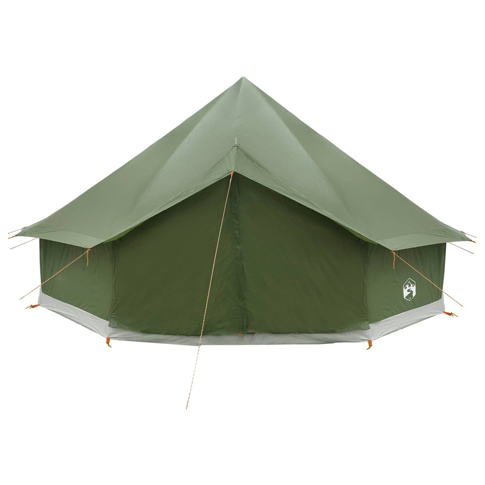 Produktbild för Tipi Tält Olivgrön 500 x 500 x 300 cm Polyester och Stål