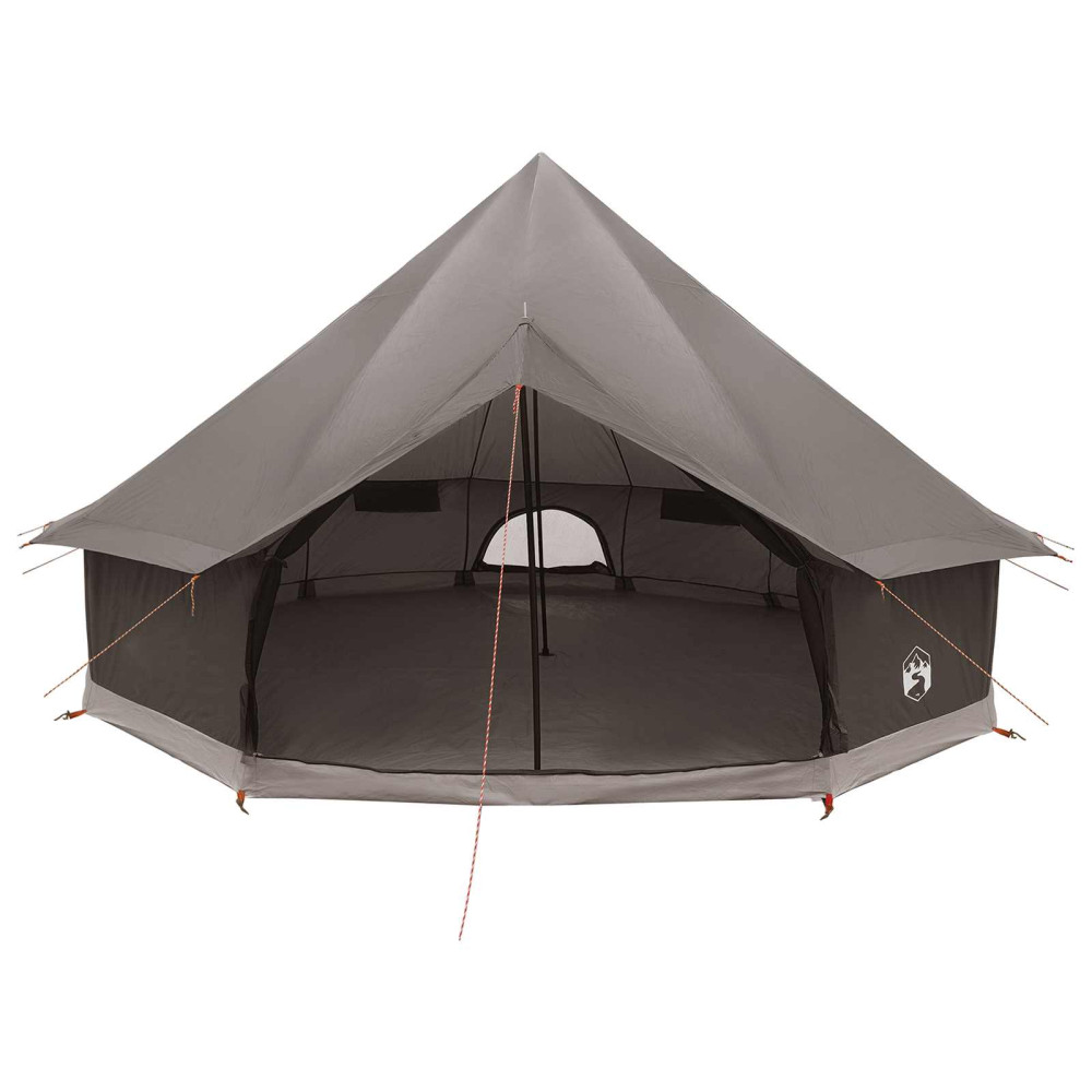 Produktbild för Tipi Tält Brun Grå 500 x 500 x 300 cm Polyester och Stål