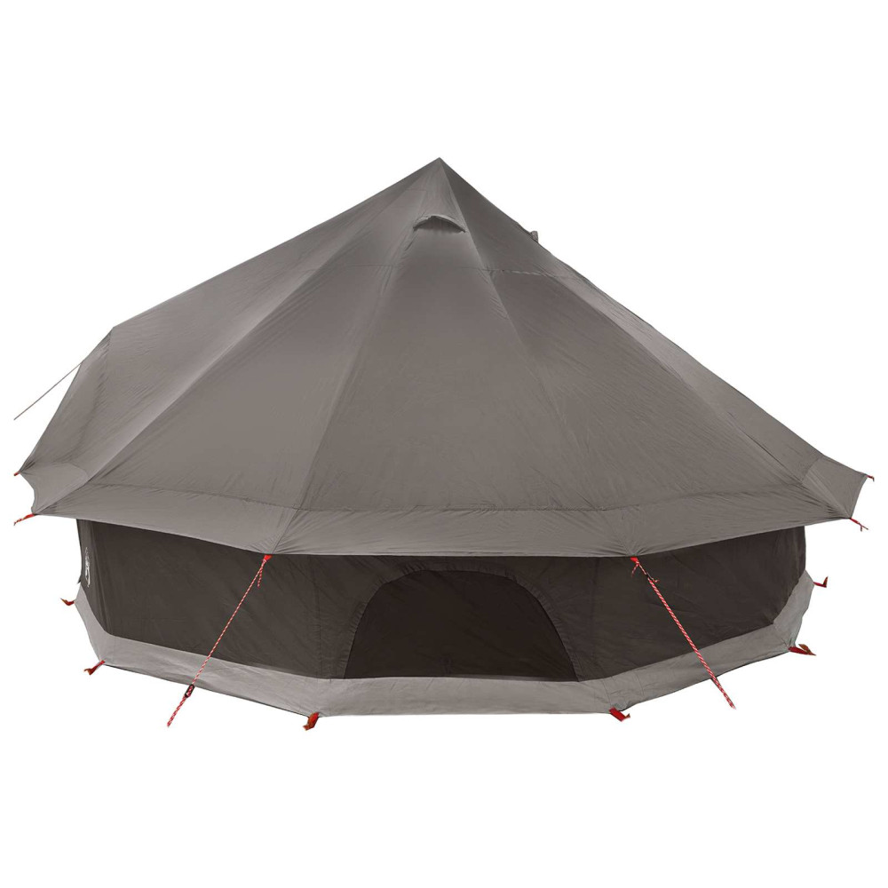 Produktbild för Tipi Tält Brun Grå 500 x 500 x 300 cm Polyester och Stål