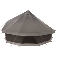 Produktbild för Tipi Tält Brun Grå 500 x 500 x 300 cm Polyester och Stål