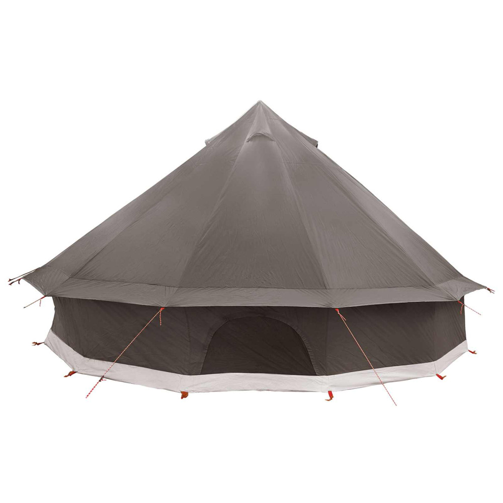 Produktbild för Tipi Tält Brun Grå 500 x 500 x 300 cm Polyester och Stål