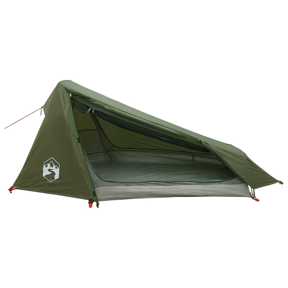 Produktbild för Tunneltält Olivgrön 215 x 100 x 90 cm Polyester och Stål