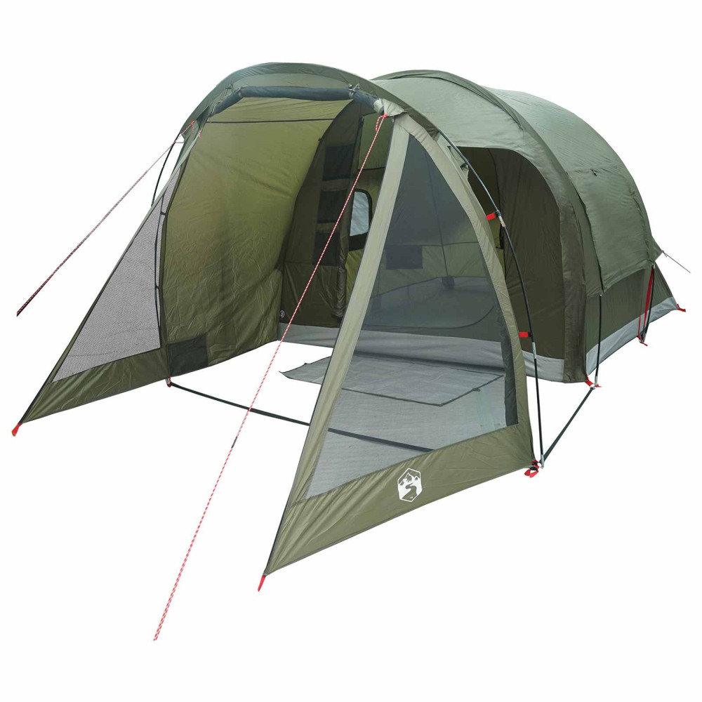 Produktbild för Stuga Tält Olivgrön 488 x 244 x 183 cm Polyester och Stål