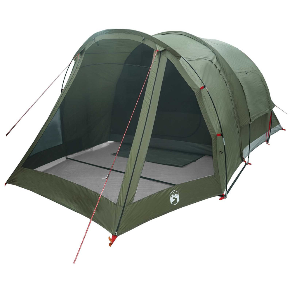 Produktbild för Stuga Tält Olivgrön 488 x 244 x 183 cm Polyester och Stål