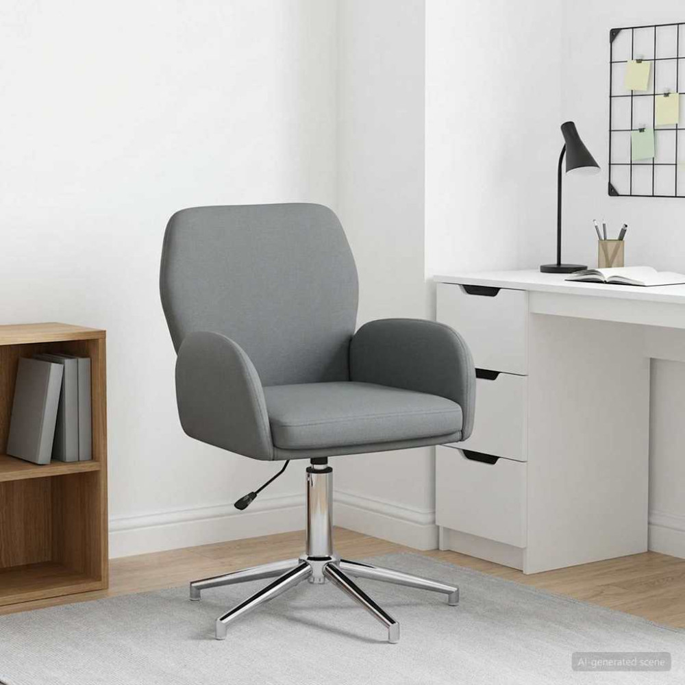 Produktbild för Svanstol 54 x 58 x 90 cm Mörkgrå Tyg