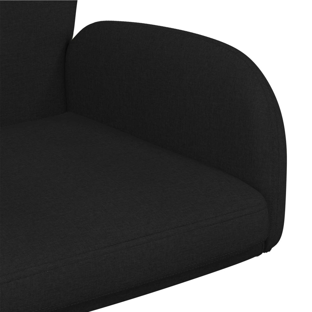 Produktbild för Svanstol 54 x 58 x 90 cm Svart Tyg
