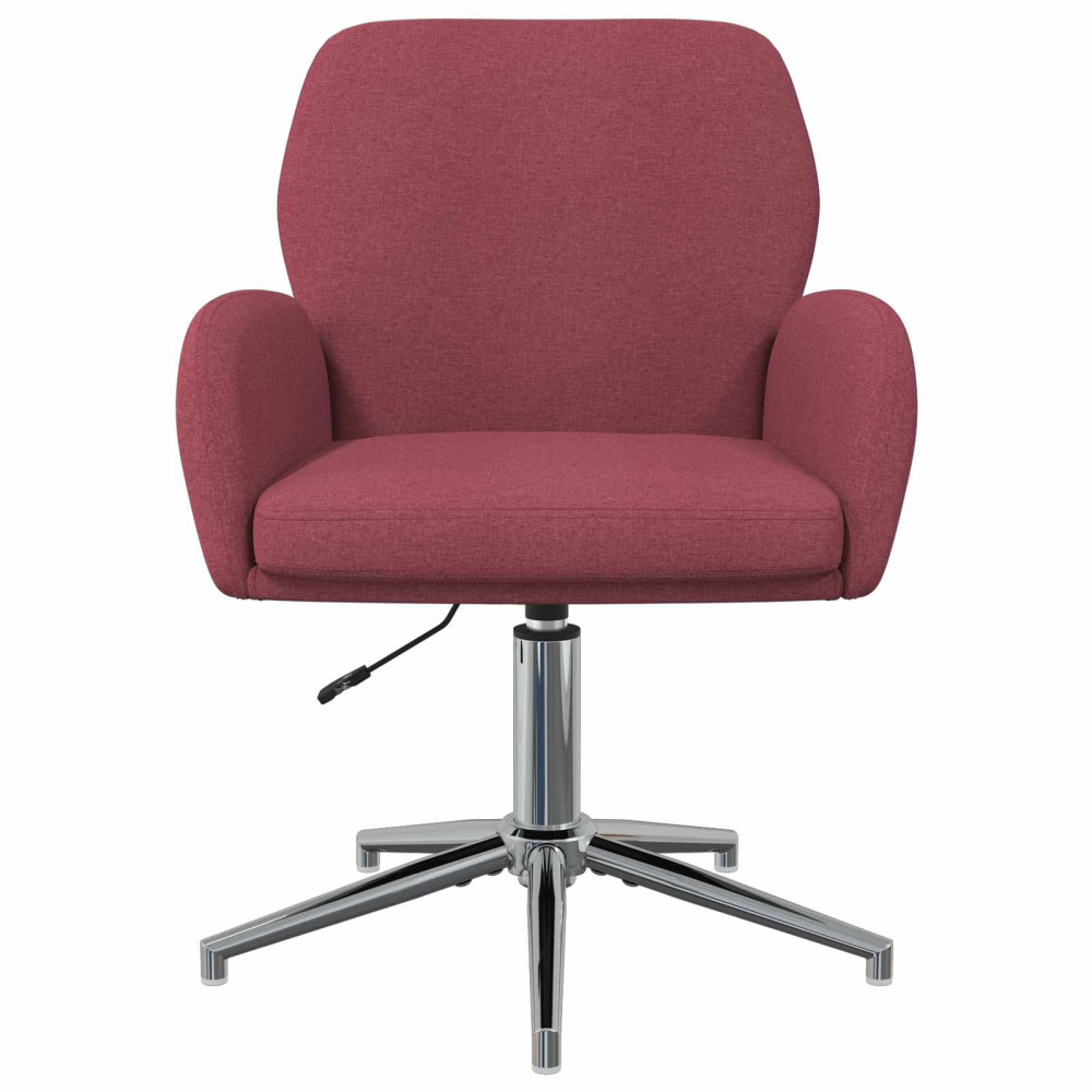 Produktbild för Svanstol 54 x 58 x 90 cm Vinröd Tyg