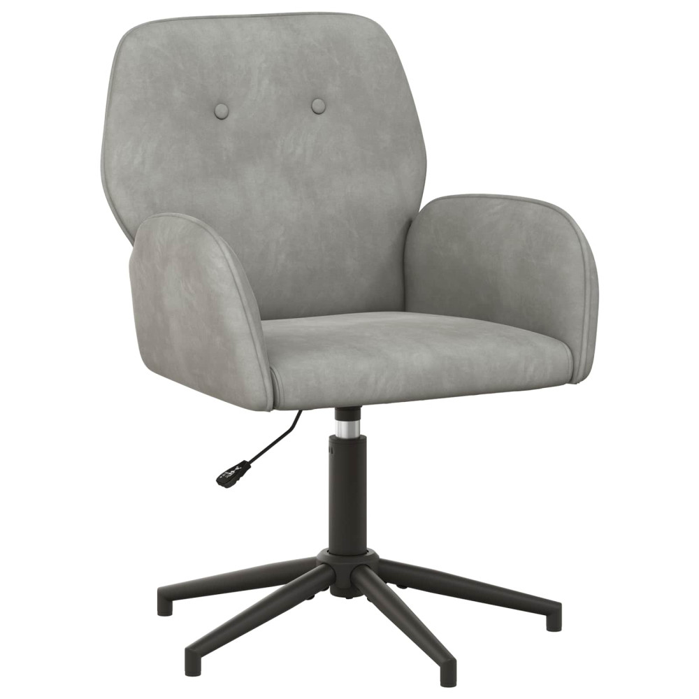 Produktbild för Svanstol 54 x 55 x 90 cm Ljusgrå Sammet