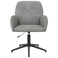 Produktbild för Svanstol 54 x 55 x 90 cm Ljusgrå Sammet