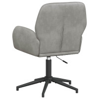 Produktbild för Svanstol 54 x 55 x 90 cm Ljusgrå Sammet