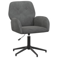 Produktbild för Svanstol 54 x 55 x 90 cm Mörkgrå Sammet