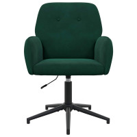 Produktbild för Svanstol 54 x 55 x 90 cm Mörkgrön Sammet