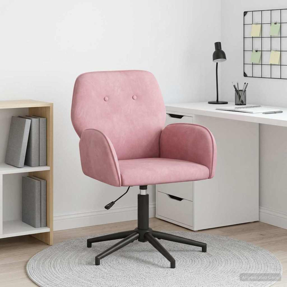 Produktbild för Svanstol 54 x 55 x 90 cm Rosa Sammet