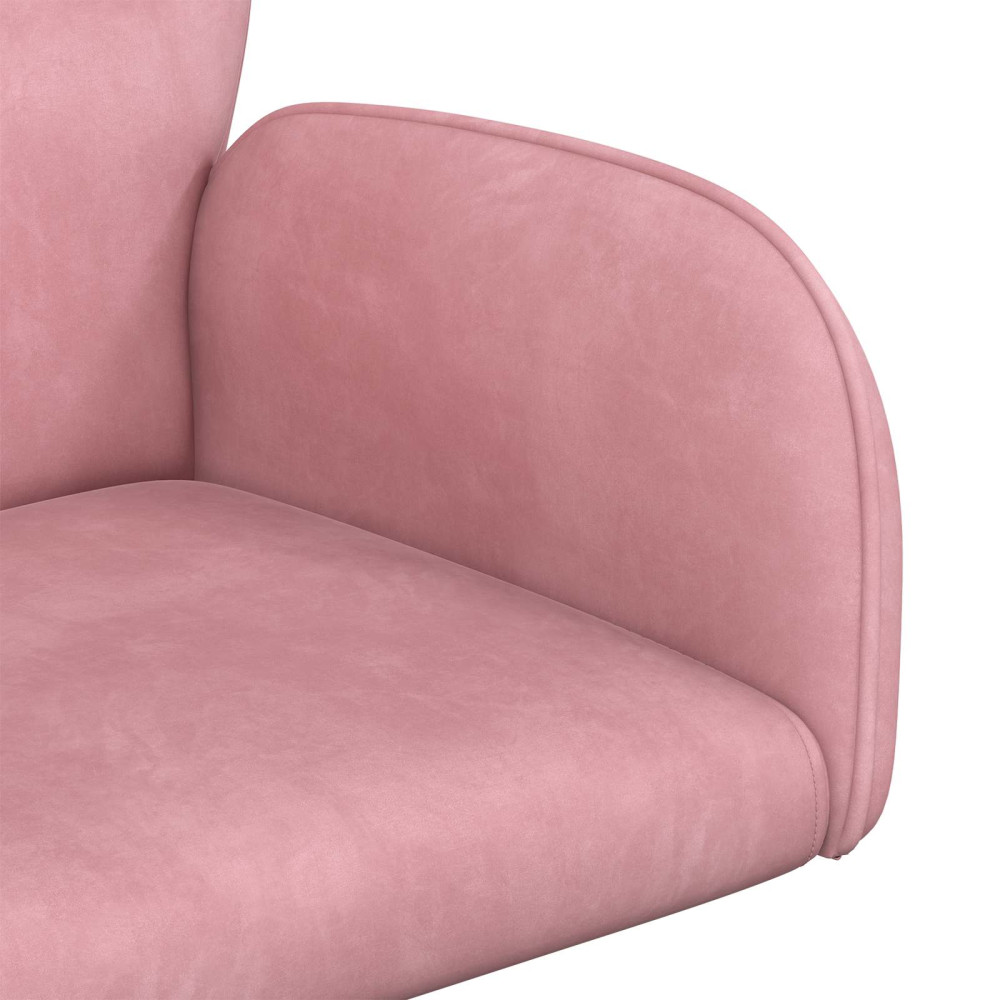 Produktbild för Svanstol 54 x 55 x 90 cm Rosa Sammet