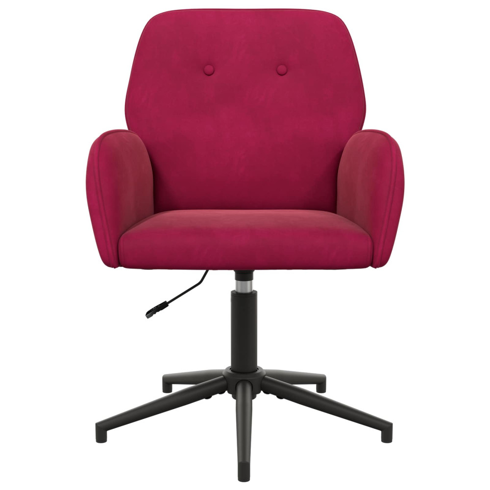 Produktbild för Svanstol 54 x 55 x 90 cm Vinröd Sammet