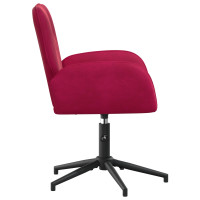 Produktbild för Svanstol 54 x 55 x 90 cm Vinröd Sammet