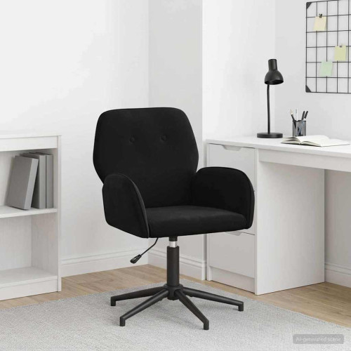 vidaXL Svanstol 54 x 55 x 90 cm Svart Sammet