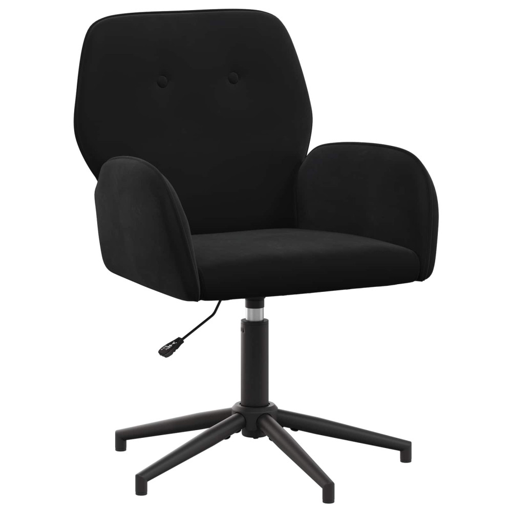 Produktbild för Svanstol 54 x 55 x 90 cm Svart Sammet