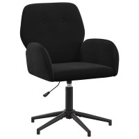 Produktbild för Svanstol 54 x 55 x 90 cm Svart Sammet