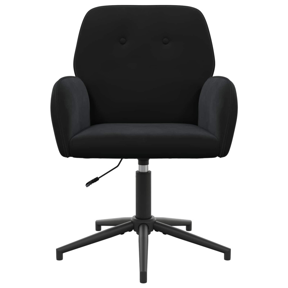 Produktbild för Svanstol 54 x 55 x 90 cm Svart Sammet