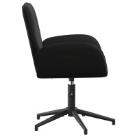 Produktbild för Svanstol 54 x 55 x 90 cm Svart Sammet