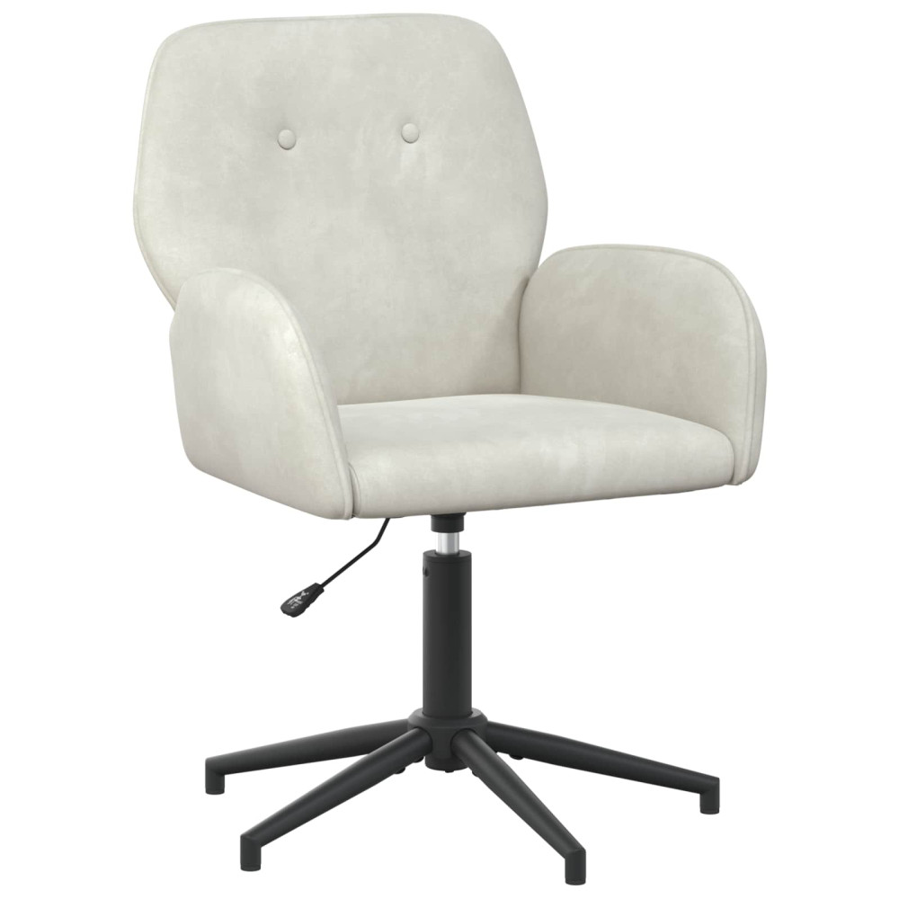 Produktbild för Svanstol 54 x 55 x 90 cm Gräddvit Sammet