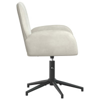 Produktbild för Svanstol 54 x 55 x 90 cm Gräddvit Sammet