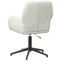 Produktbild för Svanstol 54 x 55 x 90 cm Gräddvit Sammet
