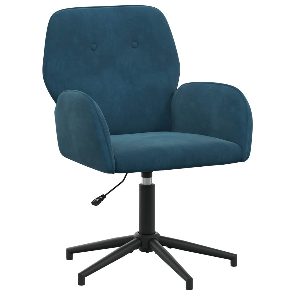 Produktbild för Svanstol 54 x 55 x 90 cm Blå Sammet