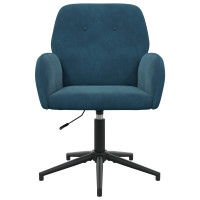Produktbild för Svanstol 54 x 55 x 90 cm Blå Sammet