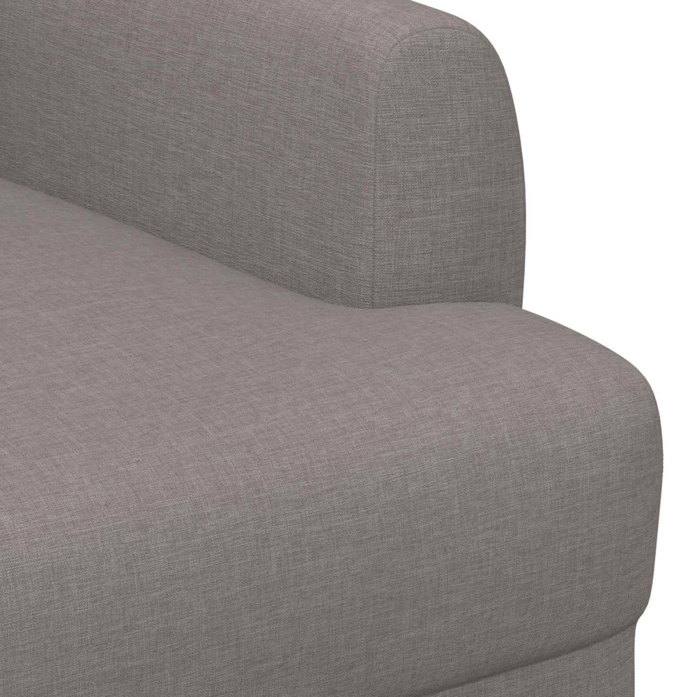 Produktbild för Loveseat med knapprapport Taupe 116 x 67 x 80 cm Tyg