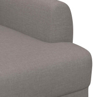 Produktbild för Loveseat med knapprapport Taupe 116 x 67 x 80 cm Tyg
