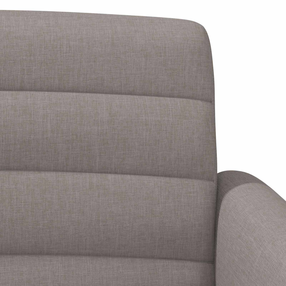 Produktbild för Loveseat med knapprapport Taupe 116 x 67 x 80 cm Tyg