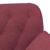 Produktbild för Loveseat med knapprapport Vinröd 111 x 68 x 80 cm Tyg