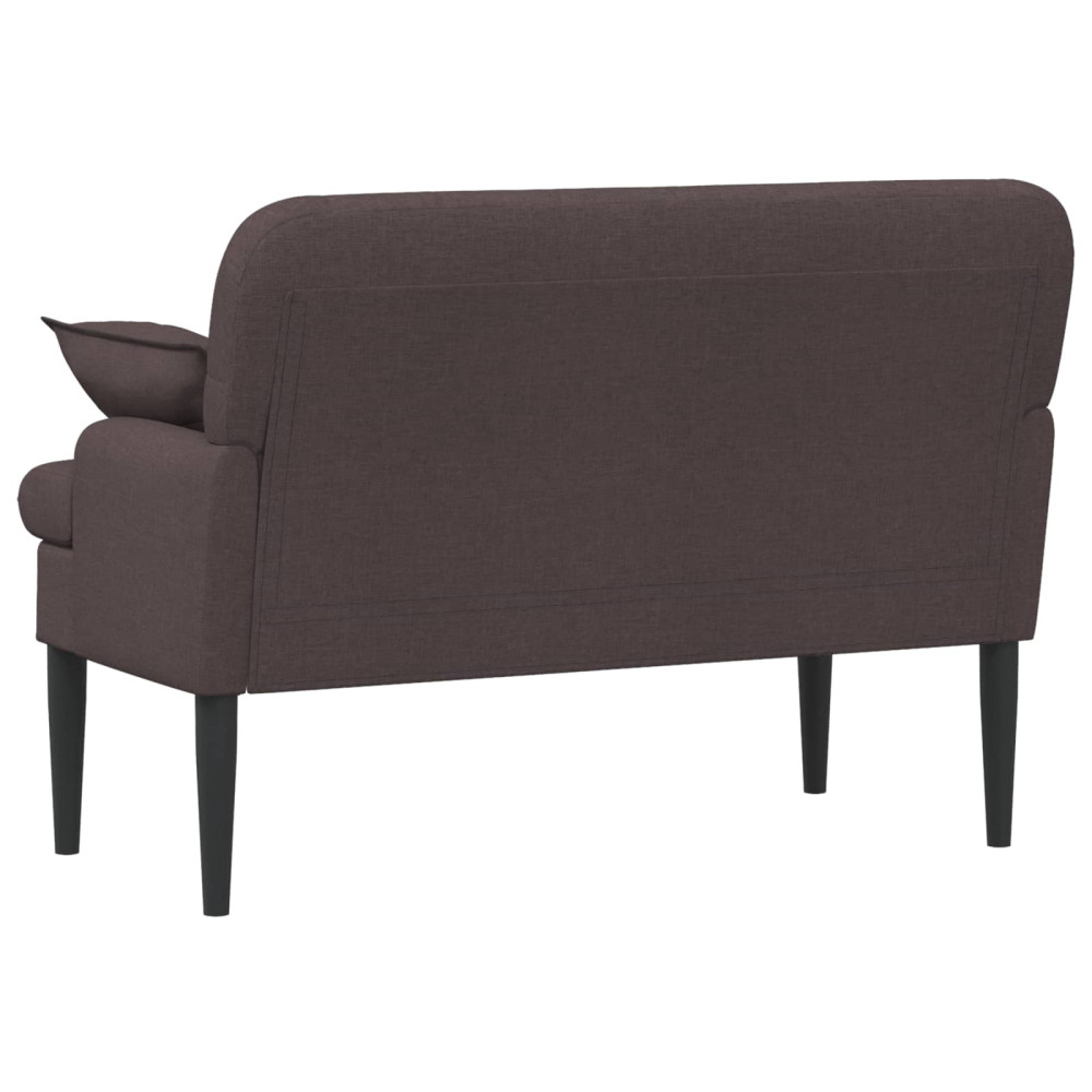 Produktbild för Loveseat med knapprapport Mörkbrun 111 x 68 x 80 cm Tyg