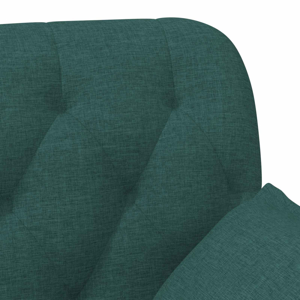 Produktbild för Loveseat med knapprapport Mörkgrön 111 x 68 x 80 cm Tyg