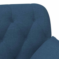 Produktbild för Loveseat med knapprapport Blå 111 x 68 x 80 cm Tyg