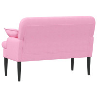 Produktbild för Loveseat med knapprapport Rosa 111 x 68 x 80 cm Tyg
