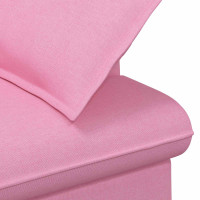 Produktbild för Loveseat med knapprapport Rosa 111 x 68 x 80 cm Tyg